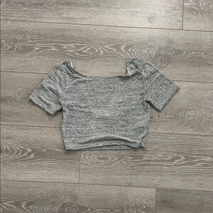 Wilfred Heather Gray Crop Top